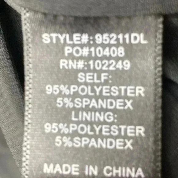 SKIES ARE BLUE WO SIZE 6 BLACK DRESS FLORAL EMBROIDERED HEART DESIGN BELL SLEEVE - Picture 13 of 14